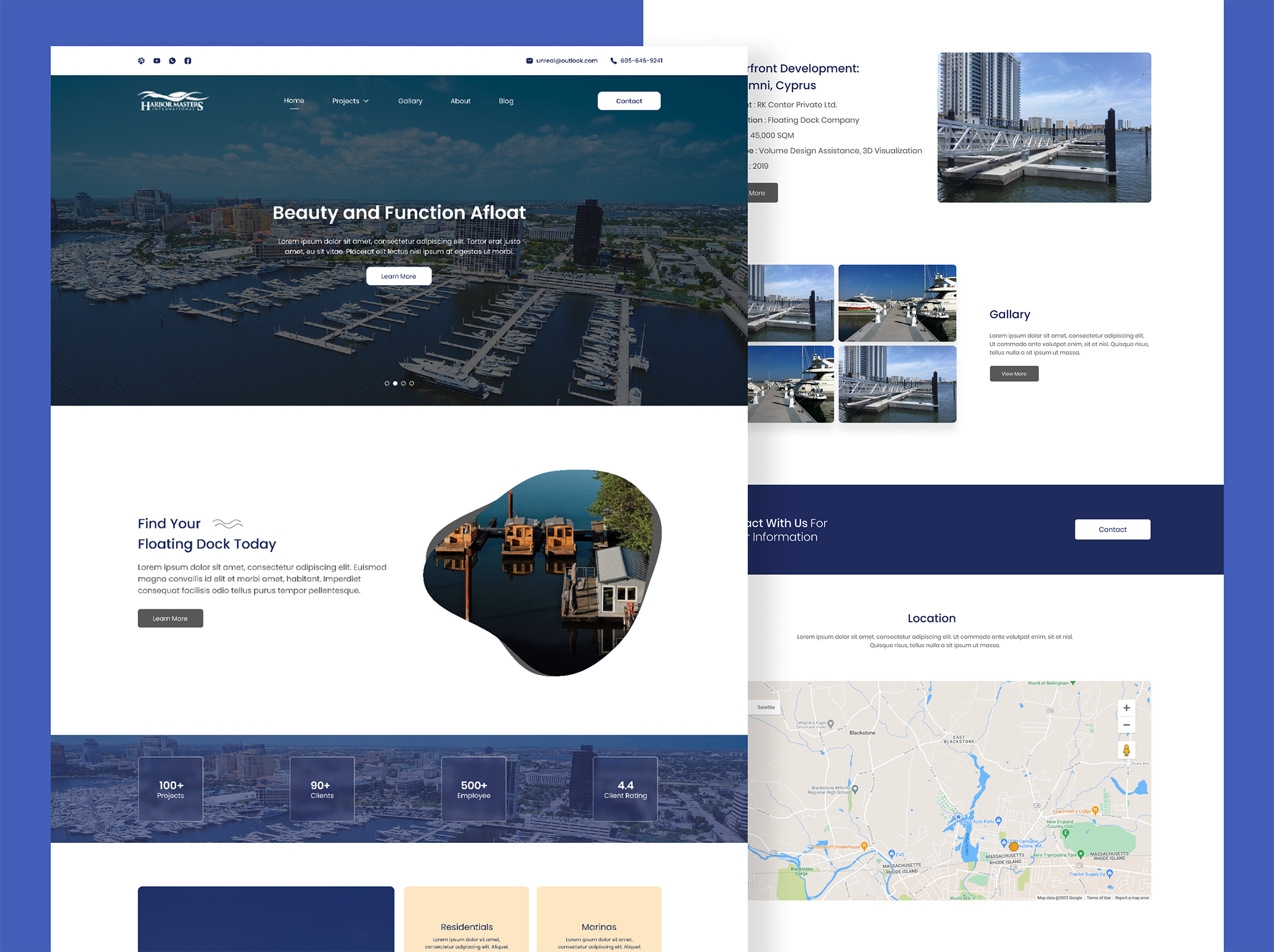 Harbour Masters UI Design And Website Development